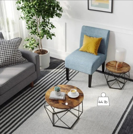 Keema Bunching Living Drawing Room Centre Nesting Coffee Tables (Set of 2)